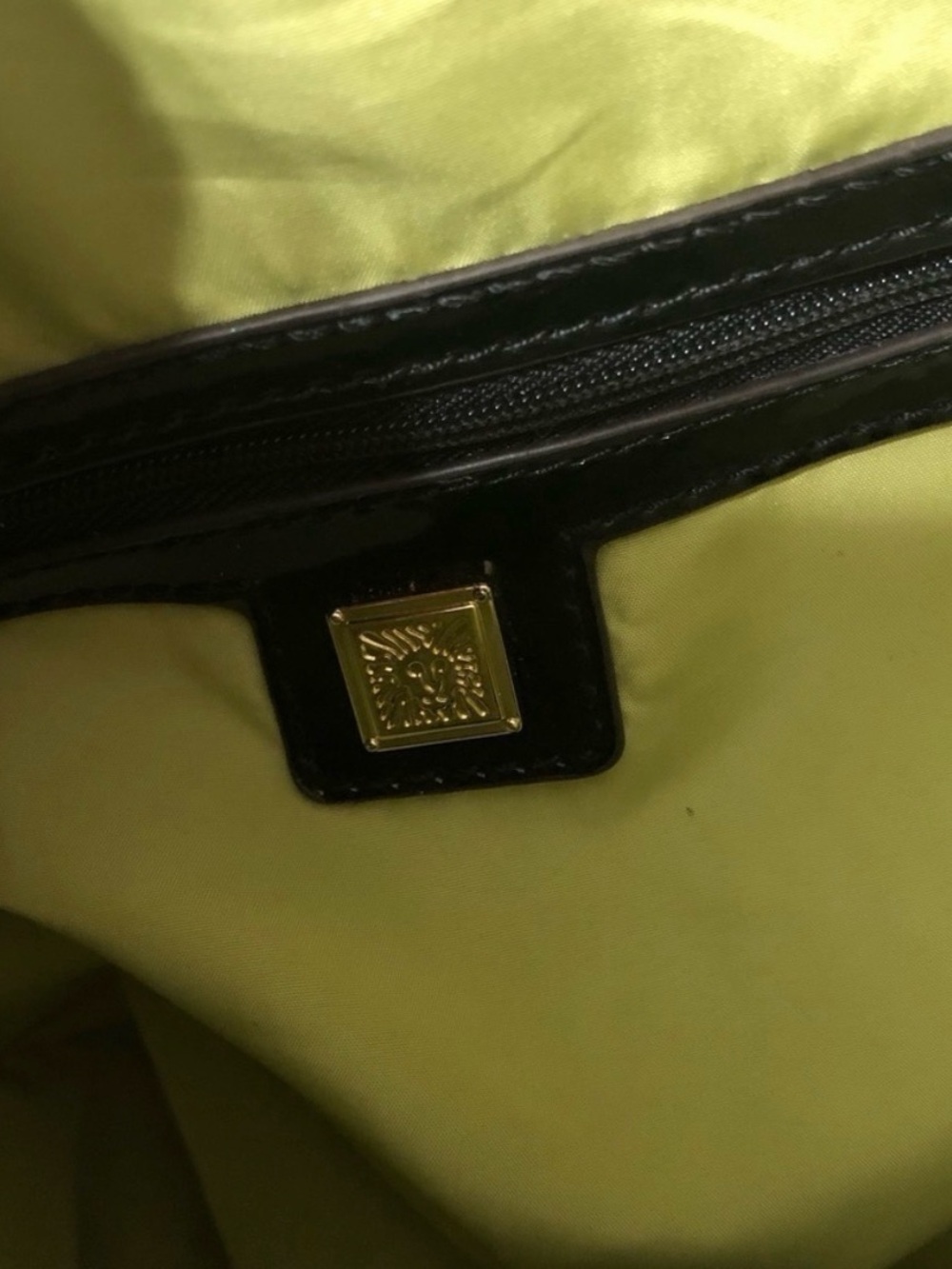 Black and White Striped Anne Klein Handbag (Rare) - Picture 5 of 6
